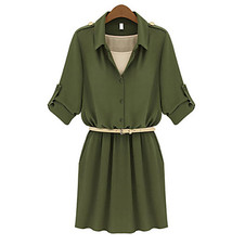 Vestido de Lino  Casual/trabajo